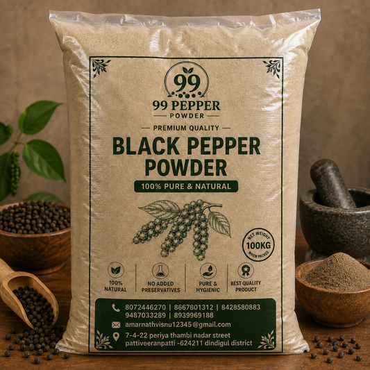 Black Pepper Powder 100kg - Loose Packaging